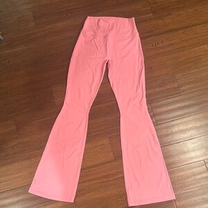 Pink Flared Leggings